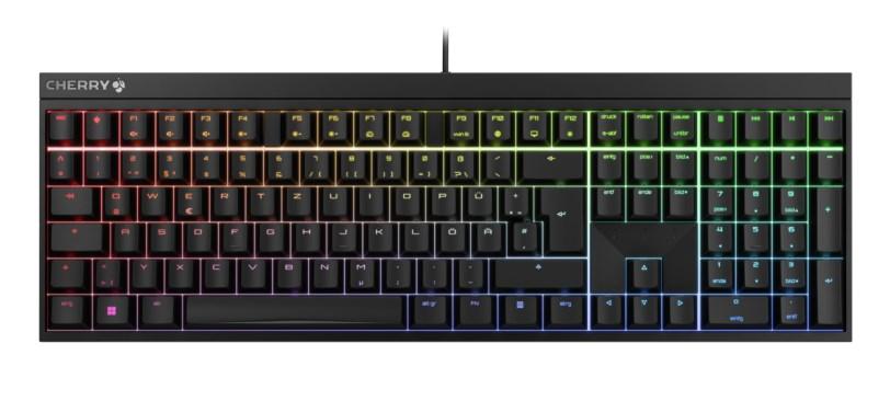 Gaming tastatur Cherry MX 2.0S – USB, RGB, mekanisk (QWERTZ, tysk, sort)