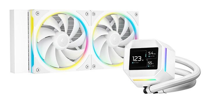 Vandkøler CPU DeepCool LM240 - hvid 240 mm billede