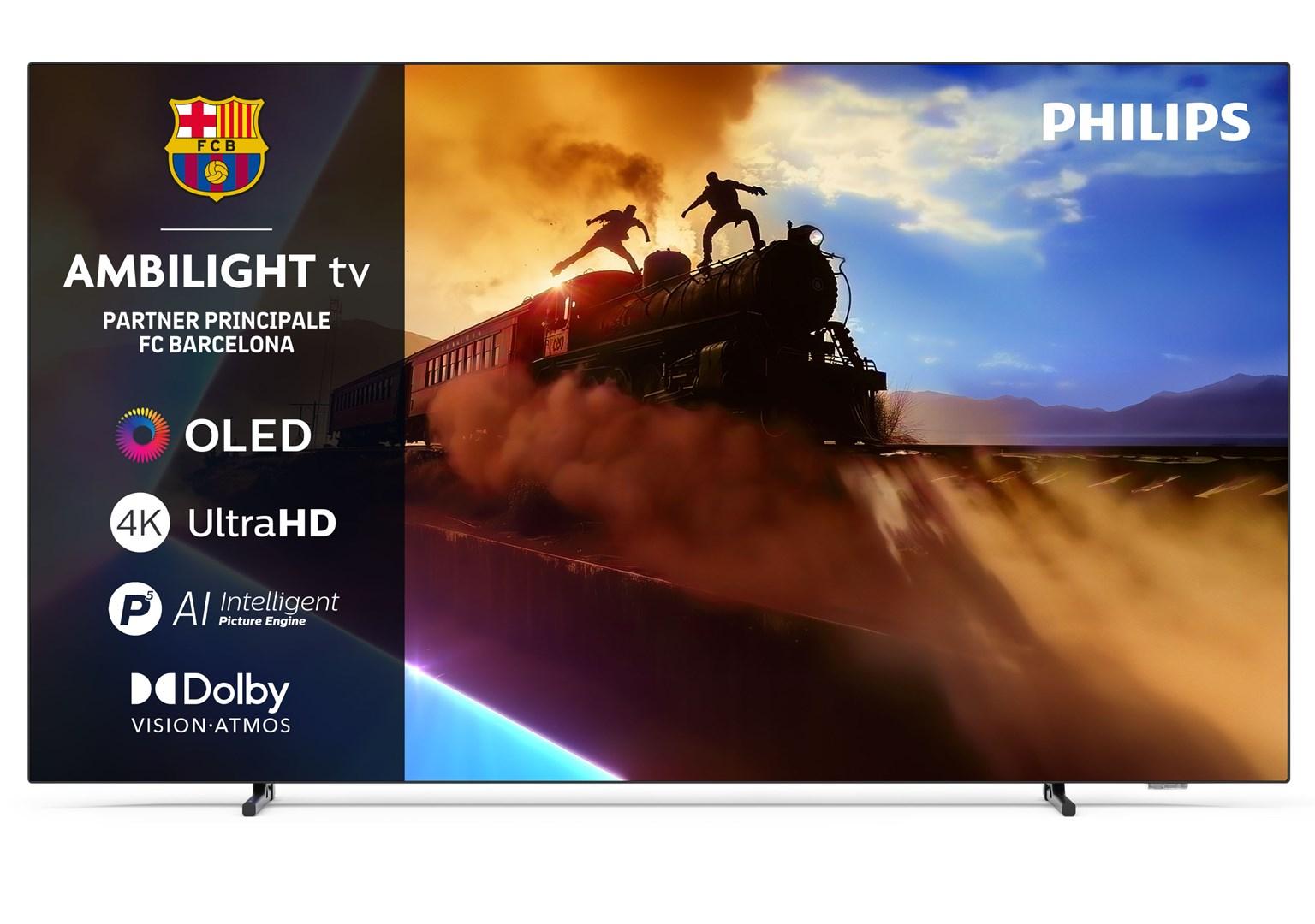 4K OLED Smart TV 55" – Philips 55OLED770 med Ambilight