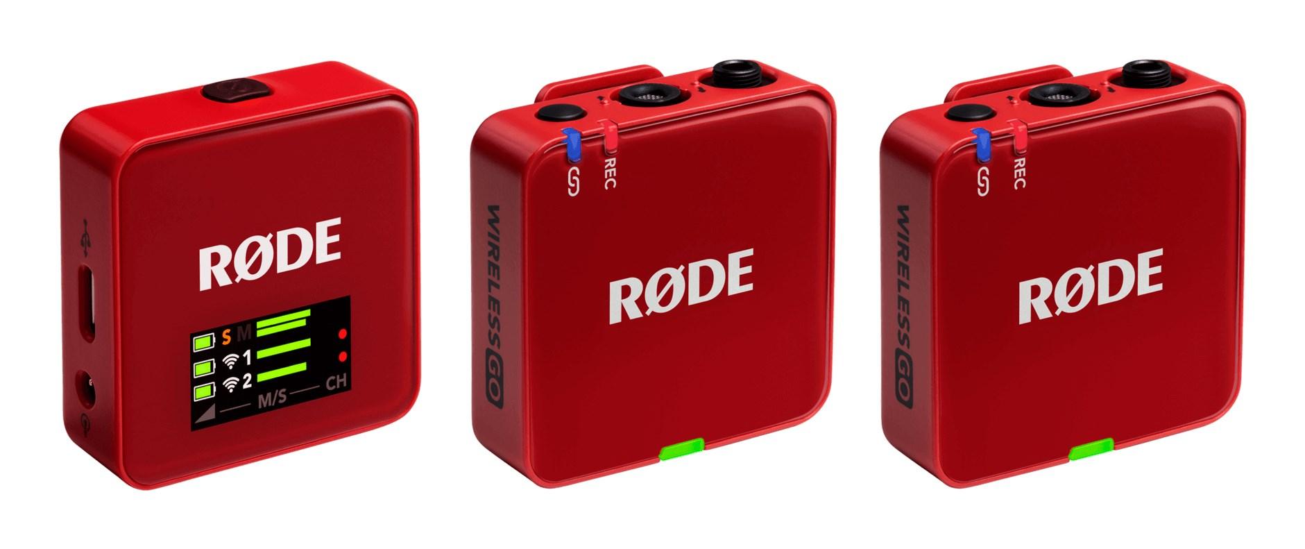 Alowwed----Rode Wireless GO 3 langaton mikrofonijärjestelmä, punainen