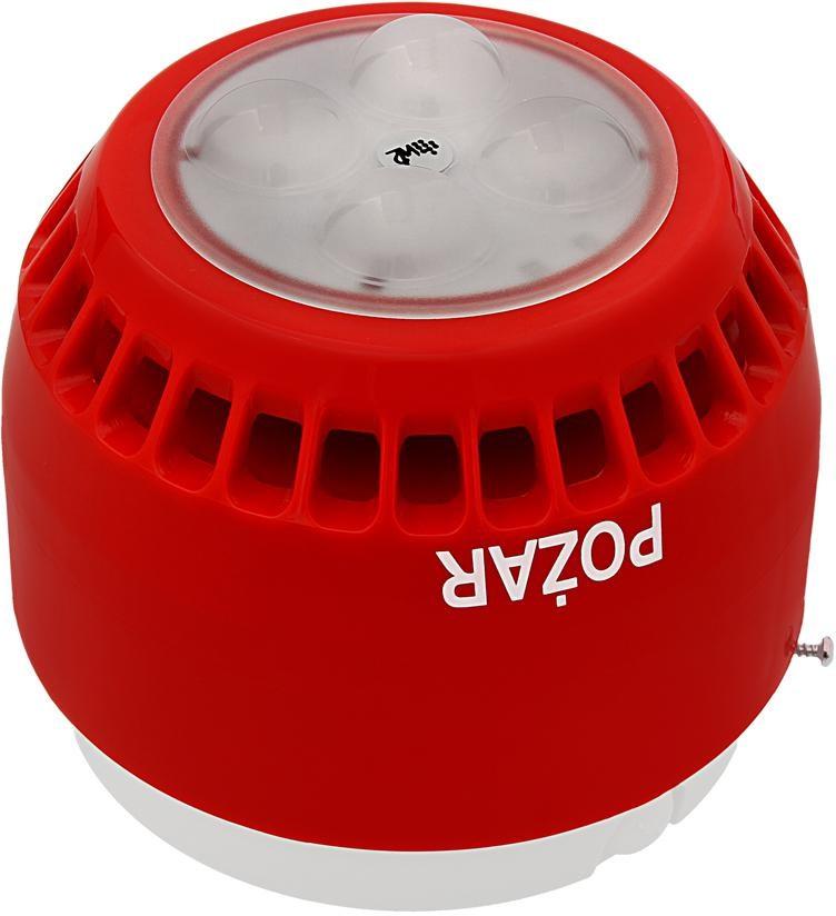 Alarm sirene med lyd og lys W2 SAO-P8/CM