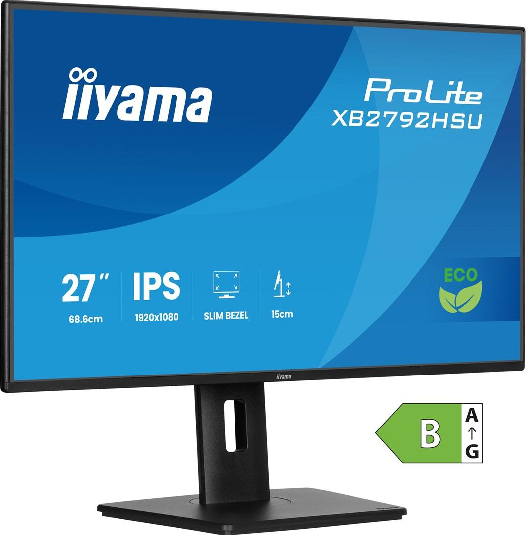 Skærm 27" iiyama ProLite XB2792HSU-B1 - Full HD IPS, 120 Hz, sort billede