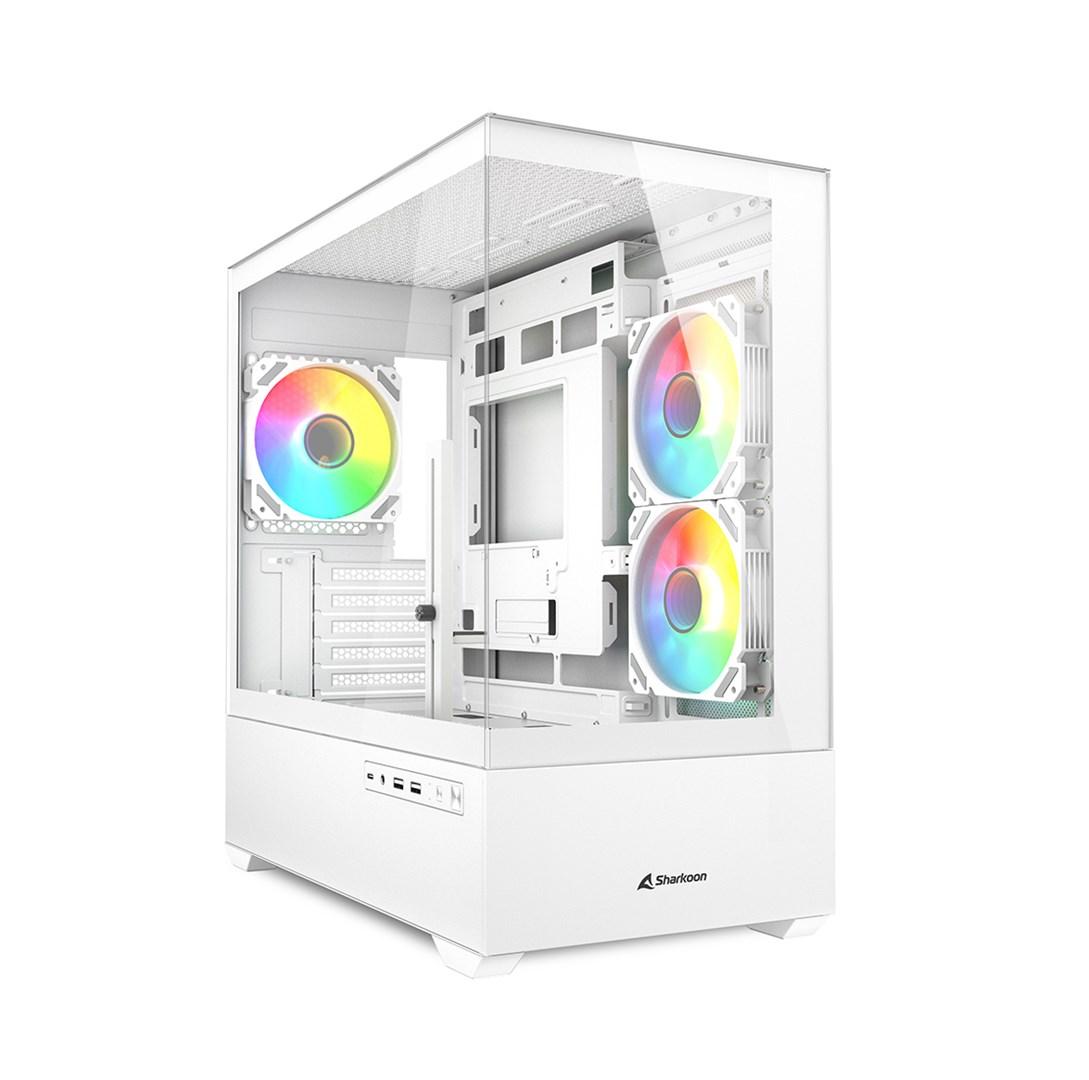 PC kabinet Sharkoon MK6 RGB Midi Tower – sort