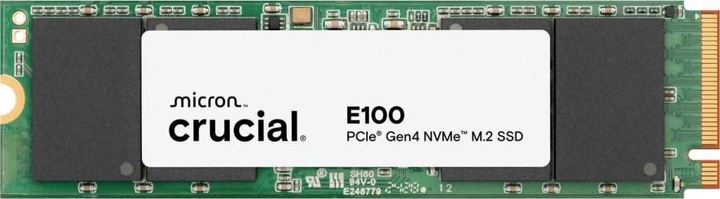 M.2 NVMe SSD 1 TB - Crucial E100 PCIe 4.0 (2280) billede