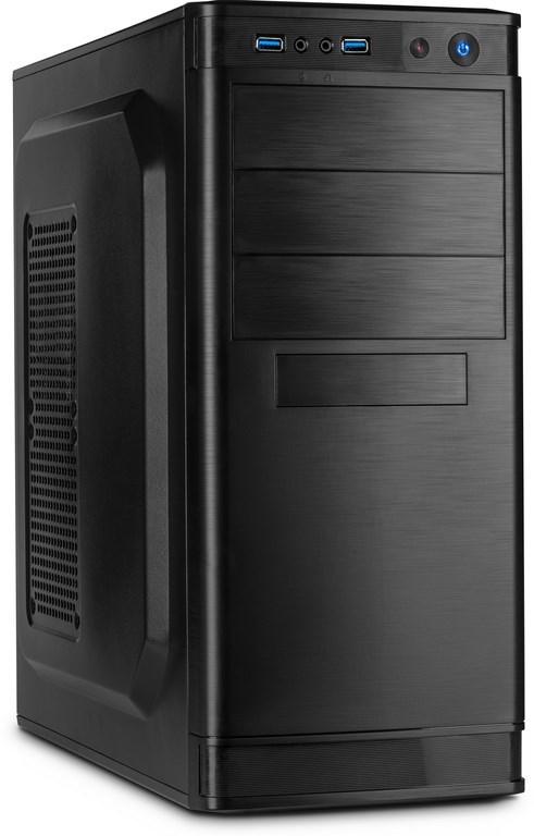 PC kabinet Inter-Tech IT-5905 Midi Tower – sort billede