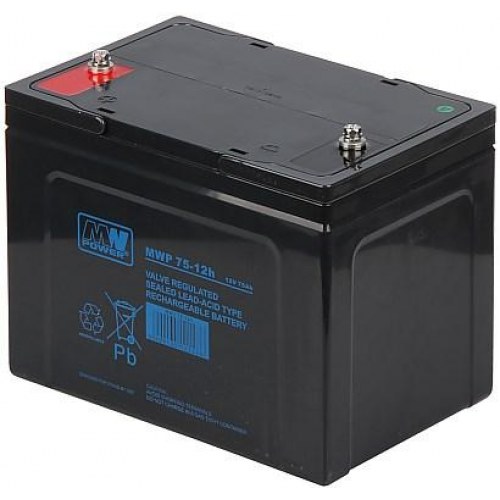 12V batteri 75Ah - MW Power