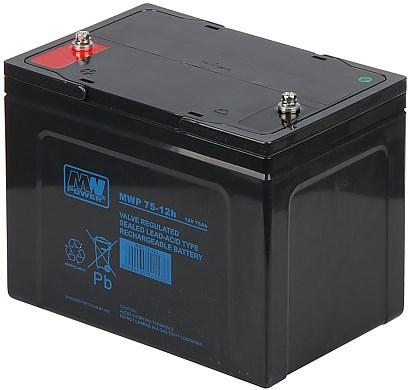 12V batteri 75Ah - MW Power