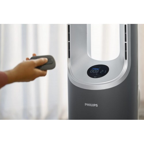 Luftrenser med varme og blæser - Philips AMF870/15, 70 m², 40 W, grå
