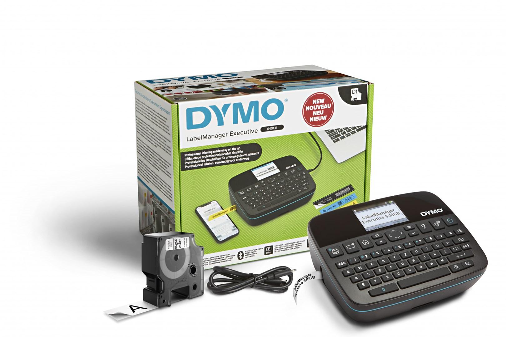 Etiketprinter – DYMO LabelManager 640CB bærbar med genopladning og dual tilslutning, QWERTY billede