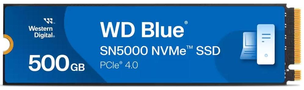 SSD M.2 NVMe - Western Digital Blue SN5000 500 GB PCIe 4.0 billede