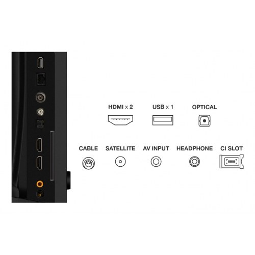 Smart TV TCL 32" Full HD QLED (32S5K) – Wi‑Fi, Android TV, sort