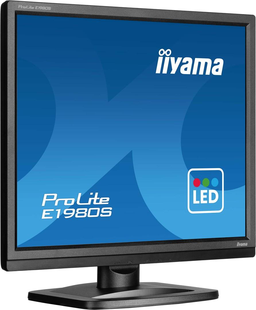 Skærm iiyama ProLite E1980S-B1 19" LED, 1280×1024, sort billede