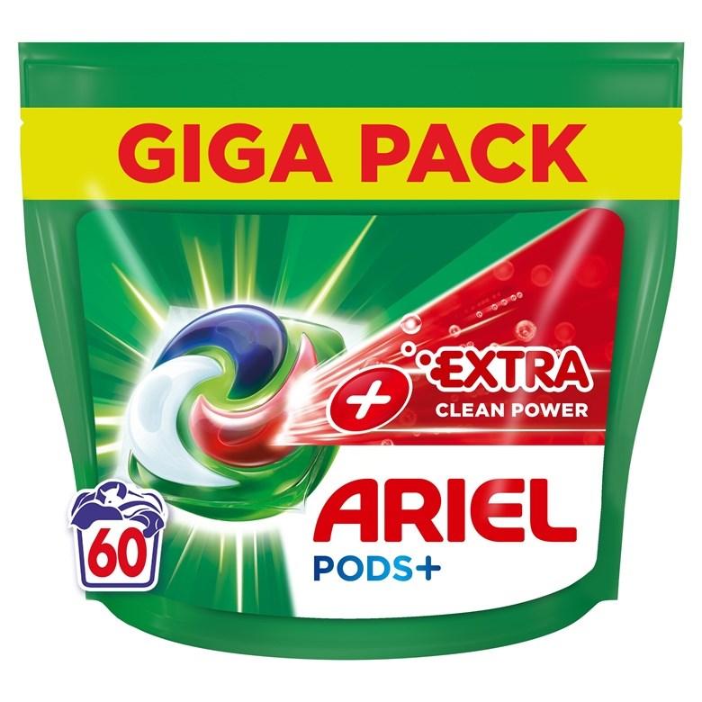 Vaskekapsler Ariel Extra Clean - 60 stk. billede