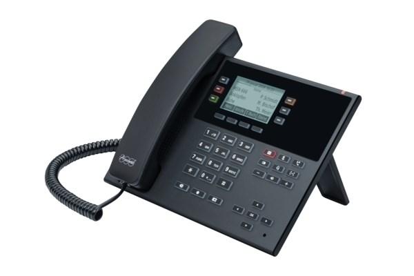 IP-telefon Auerswald COMfortel D-110, sort, 3 linjer, LCD billede