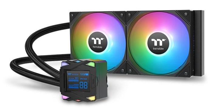 Vandkøling 240 mm med ARGB – Thermaltake LA240-S, sort billede