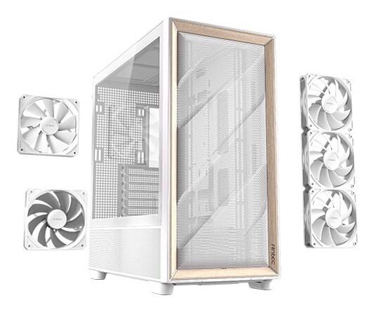 PC kabinet Antec FLUX Midi Tower – hvid billede
