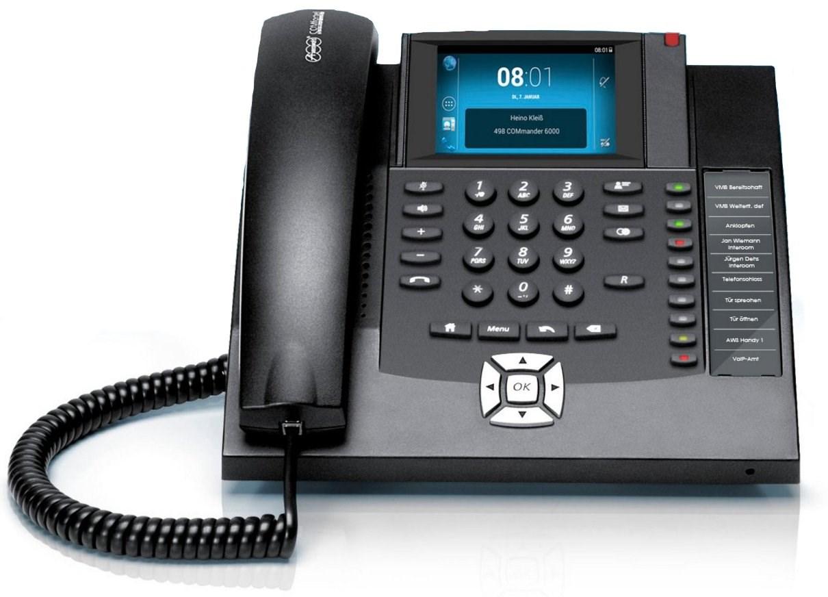 Fastnettelefon Auerswald COMfortel 1400 IP – sort, analog billede