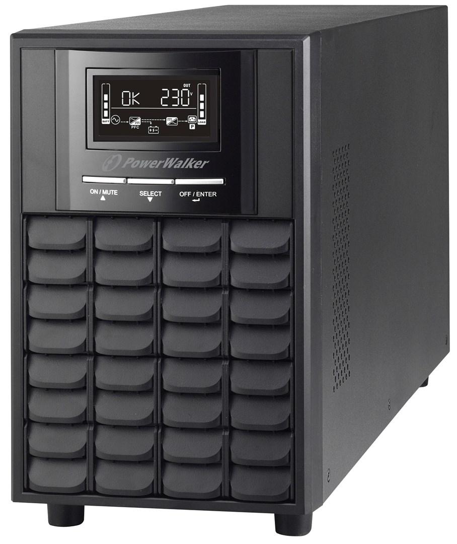 UPS strømforsyning – PowerWalker VI 3000 CW, Line‑Interactive, 3 kVA / 2.100 W, 8 Schuko-udtag billede
