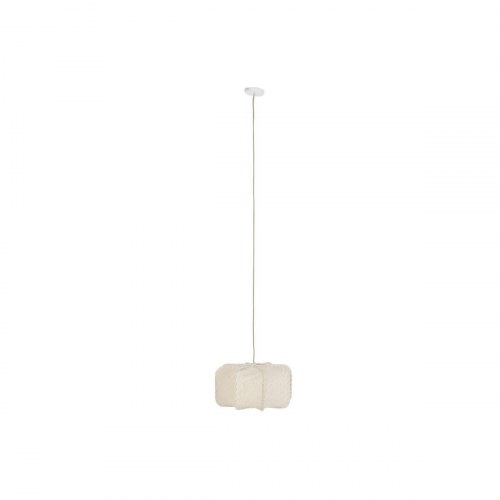 Loftlampe - beige jute, 60 W, 45 × 45 × 28 cm