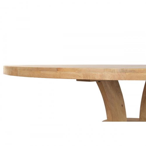 Spisebord i træ - natur, rund Ø150 x 76 cm