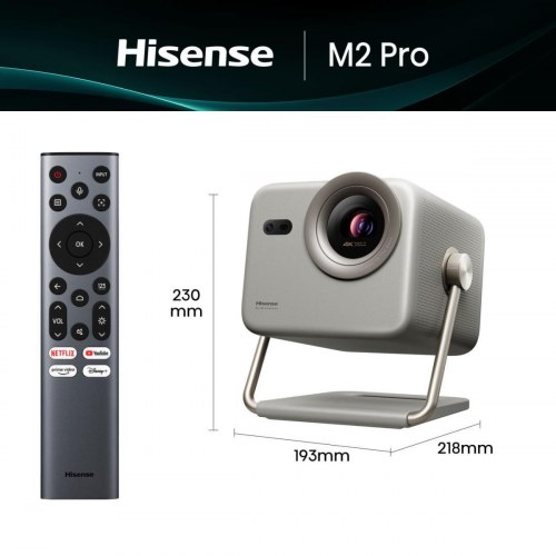 Projektor 4K Hisense M2 PRO - grå hjemmebiograf