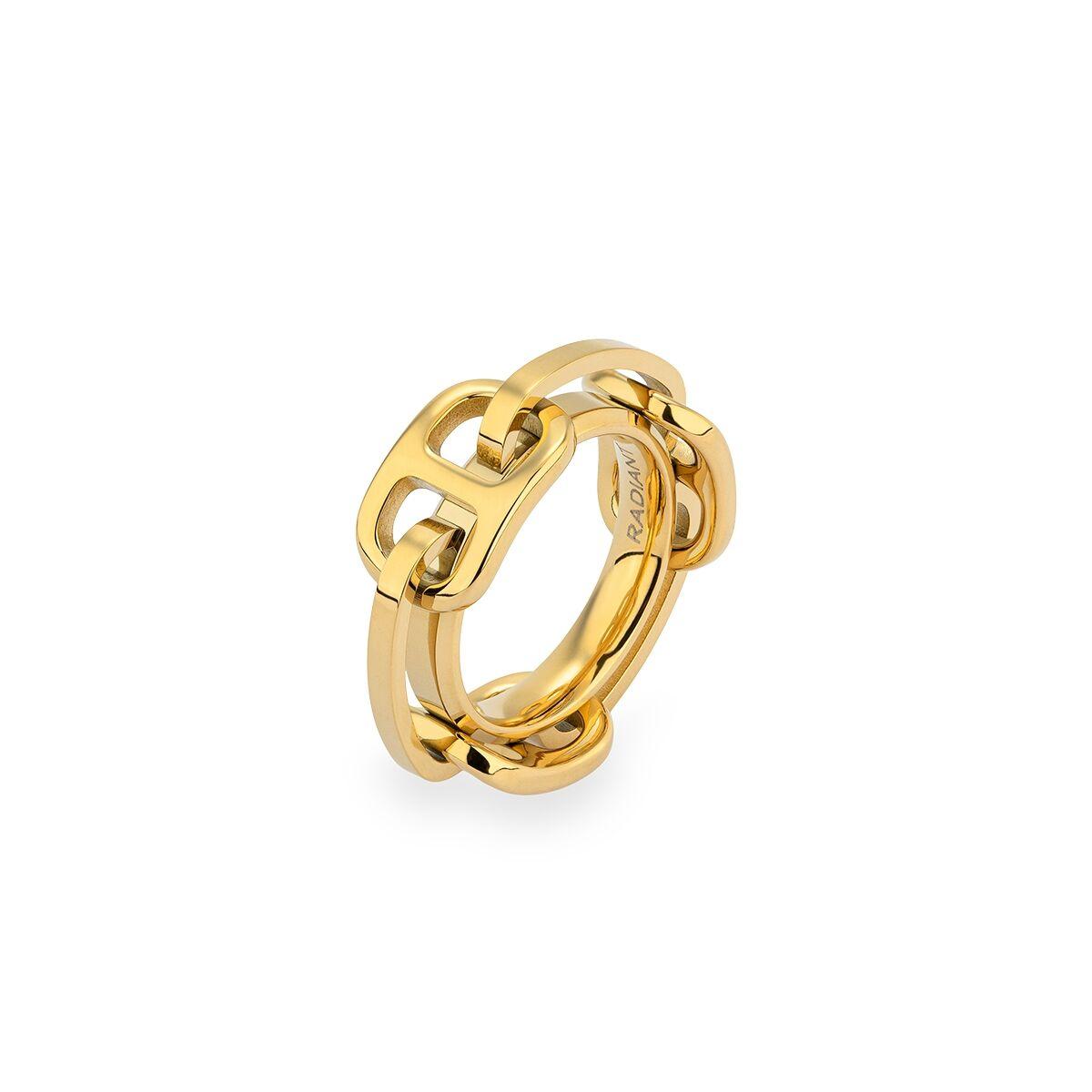 Ring til kvinder - Radiant gylden ring str. 12
