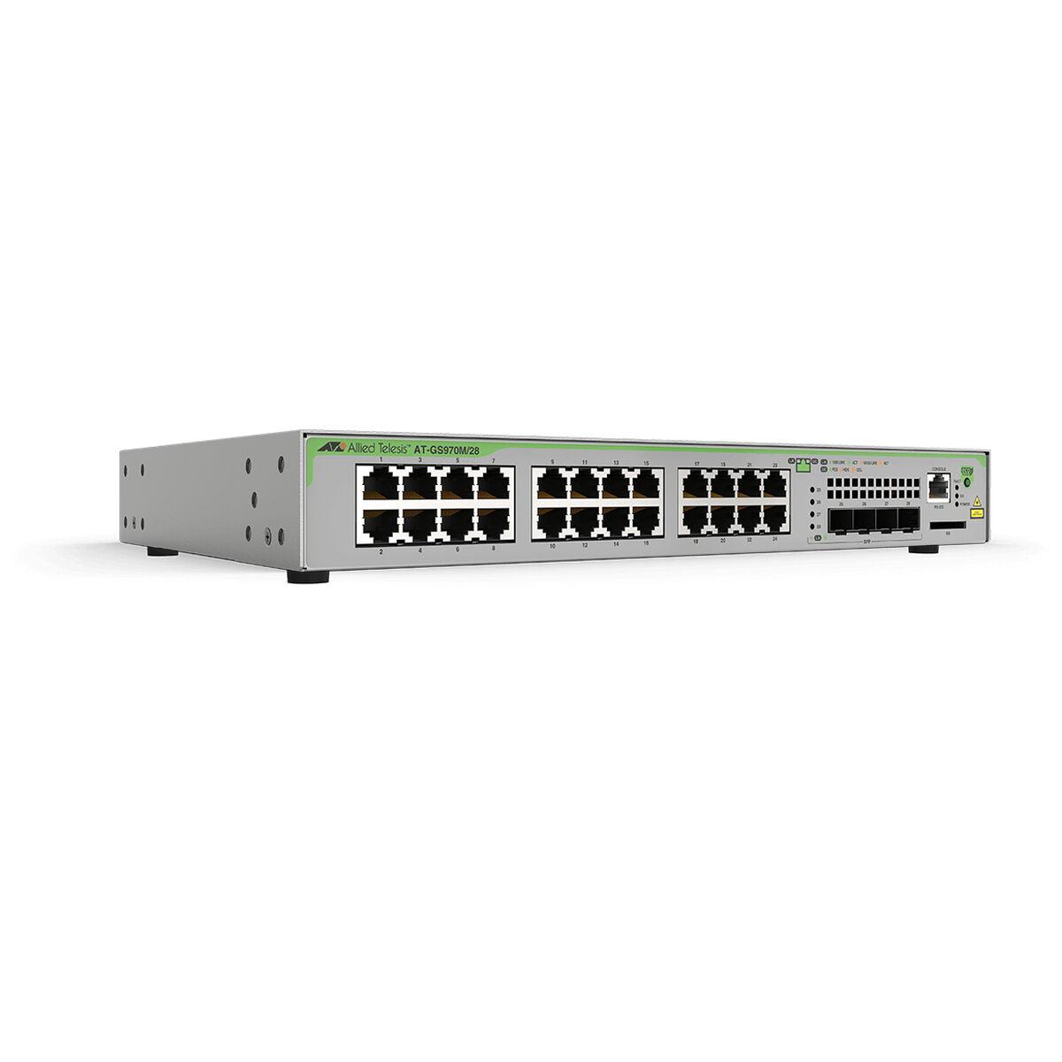 Netværksswitch Allied Telesis AT-GS970M/28-50 24x RJ45, 4x SFP, 1U