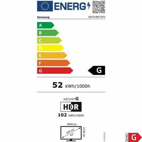 4K Smart TV Samsung UE43U8072FUXXH 43" LED (2025)