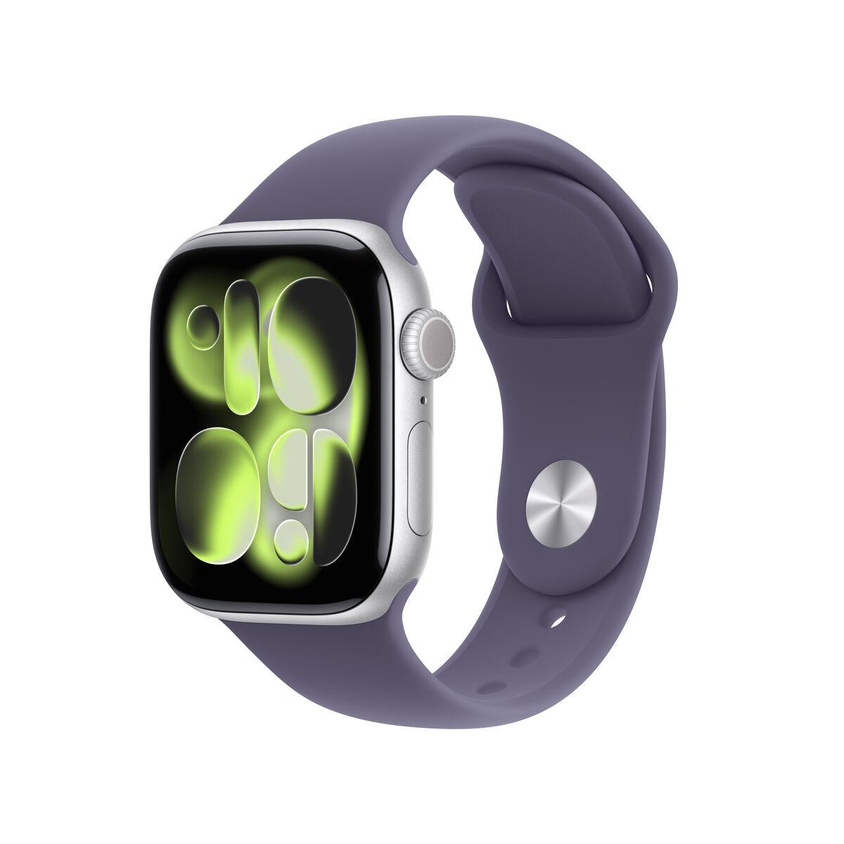 Smartwatch Apple MF8H4QL/A - sølvfarvet urkasse med lilla rem
