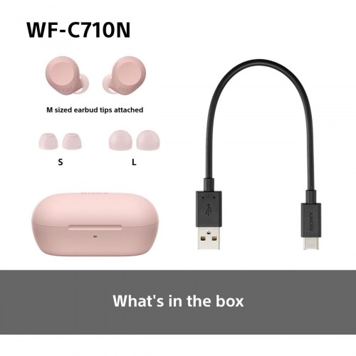 Trådløse in-ear høretelefoner Sony WF-C710N - Pink