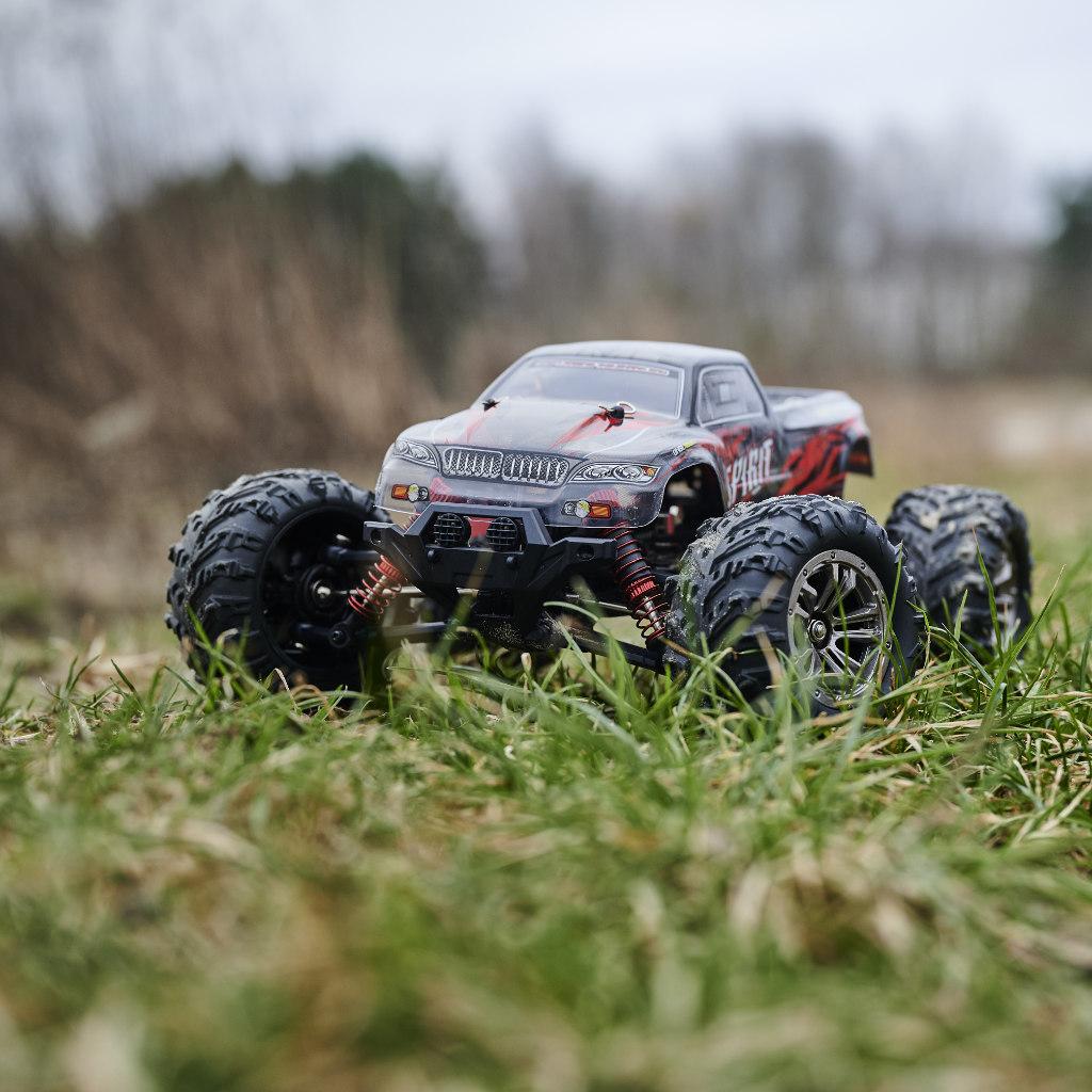 Fjernstyret bil Q901 brushless 1:16 - 2,4G 4CH 52 km/t - rød