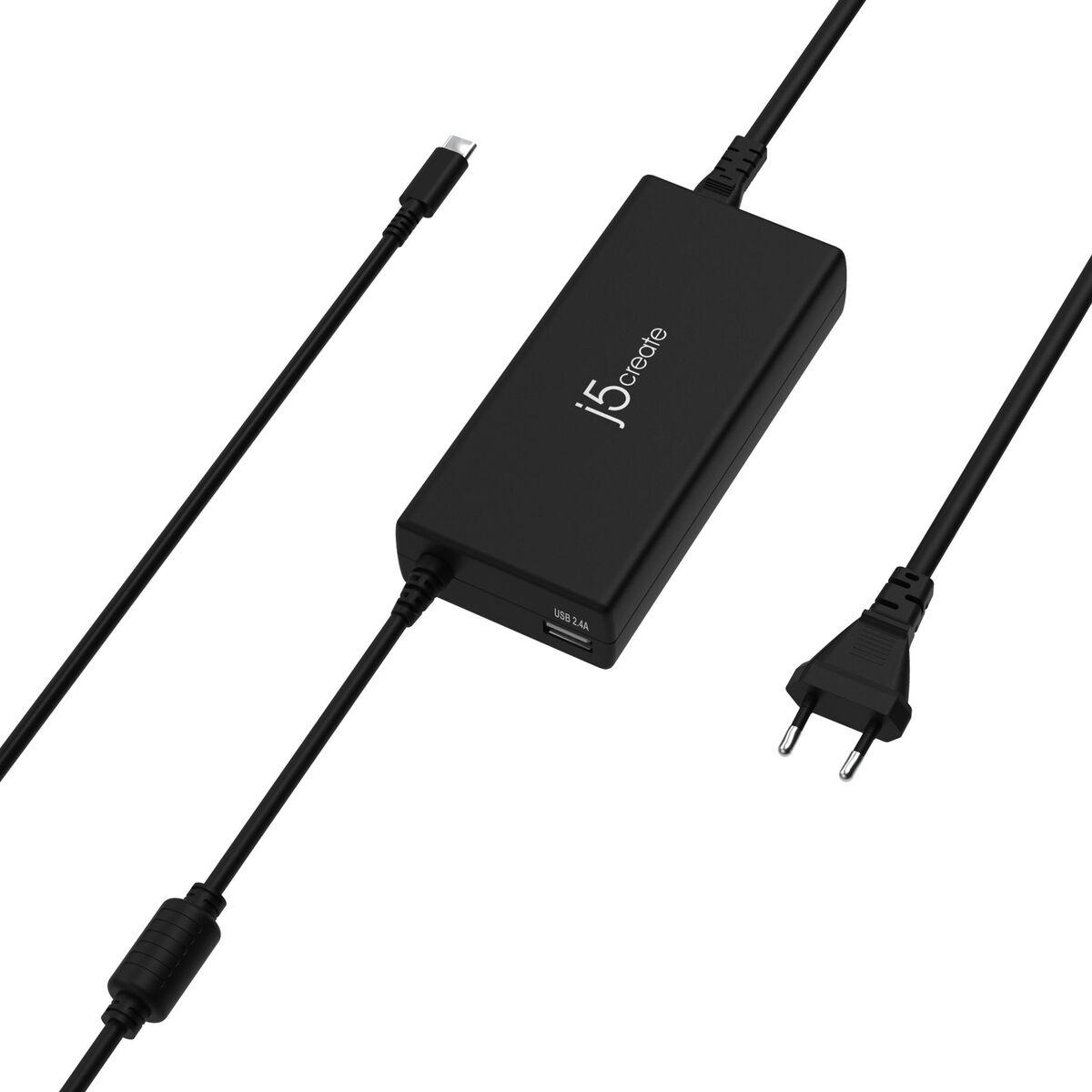 J5create JUP2290C-EN bærbar oplader 100 W - Sort billede