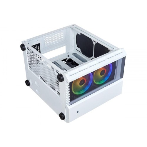 PC kabinet Corsair Crystal Series 280X RGB micro ATX – hvid