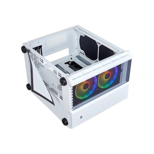 PC kabinet Corsair Crystal Series 280X RGB micro ATX – hvid