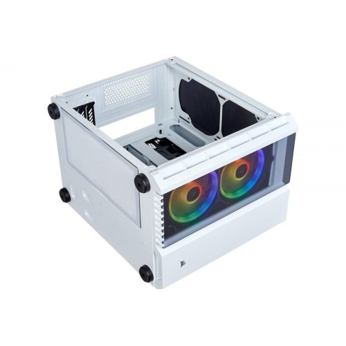 PC kabinet Corsair Crystal Series 280X RGB micro ATX – hvid
