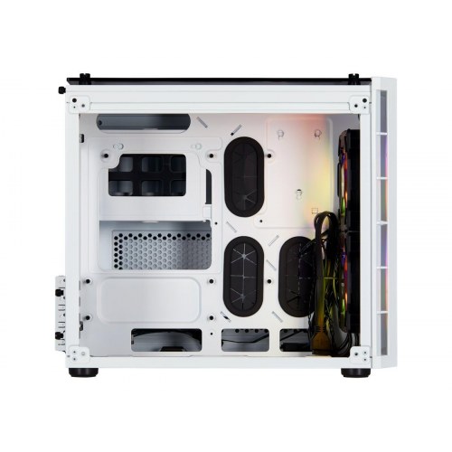 PC kabinet Corsair Crystal Series 280X RGB micro ATX – hvid