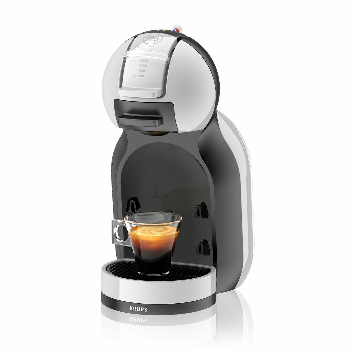 Kapsel kaffemaskine Krups KP123BK - grå, 1500 W, 15 bar, 0,8 l