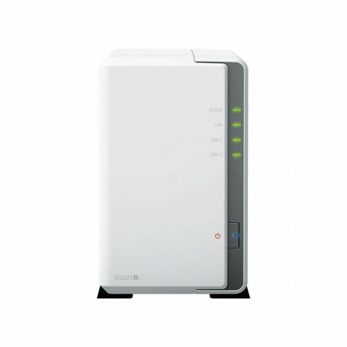 Synology DS223j NAS-netværkslagring - Hvid, 2-bay