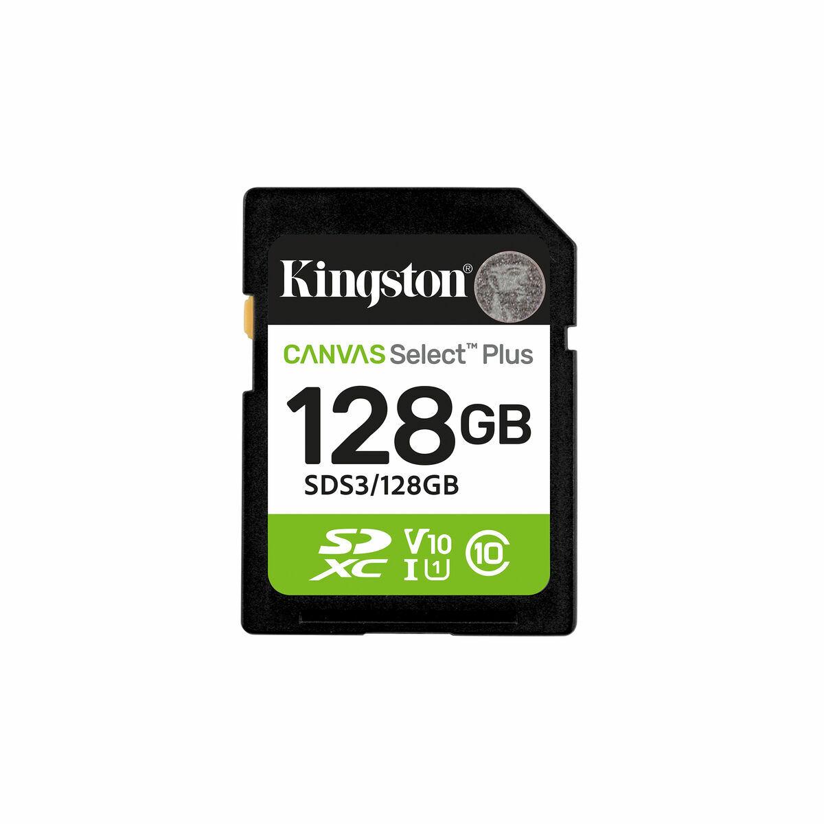 SD-kort Kingston Canvas Select Plus 128 GB (med adapter)