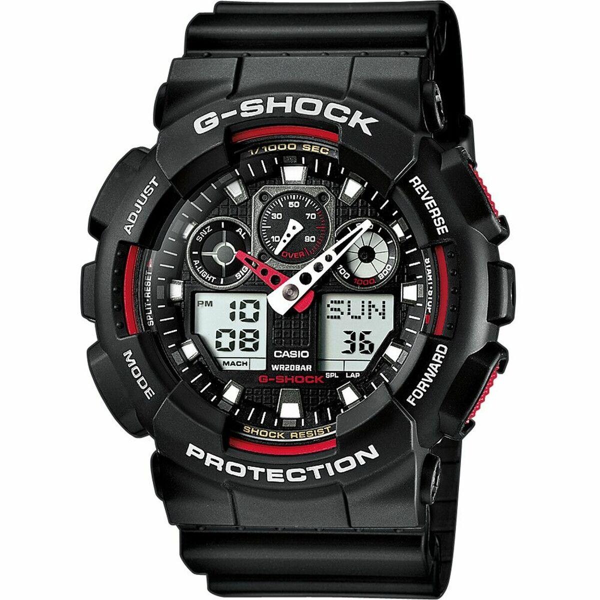 Herreur Casio G-Shock GA-100-1A4ER sort 51 mm