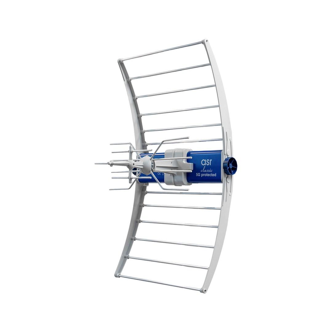 TV-antenne Telmor DVB-T/T2 ASR Classic 5G Protected 2023 med ZZA-7 strømforsyning