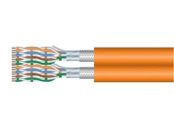 Netværkskabel Cat 7 EQUIP S/FTP Duplex installationskabel, LSZH, massiv kobber, 500 m