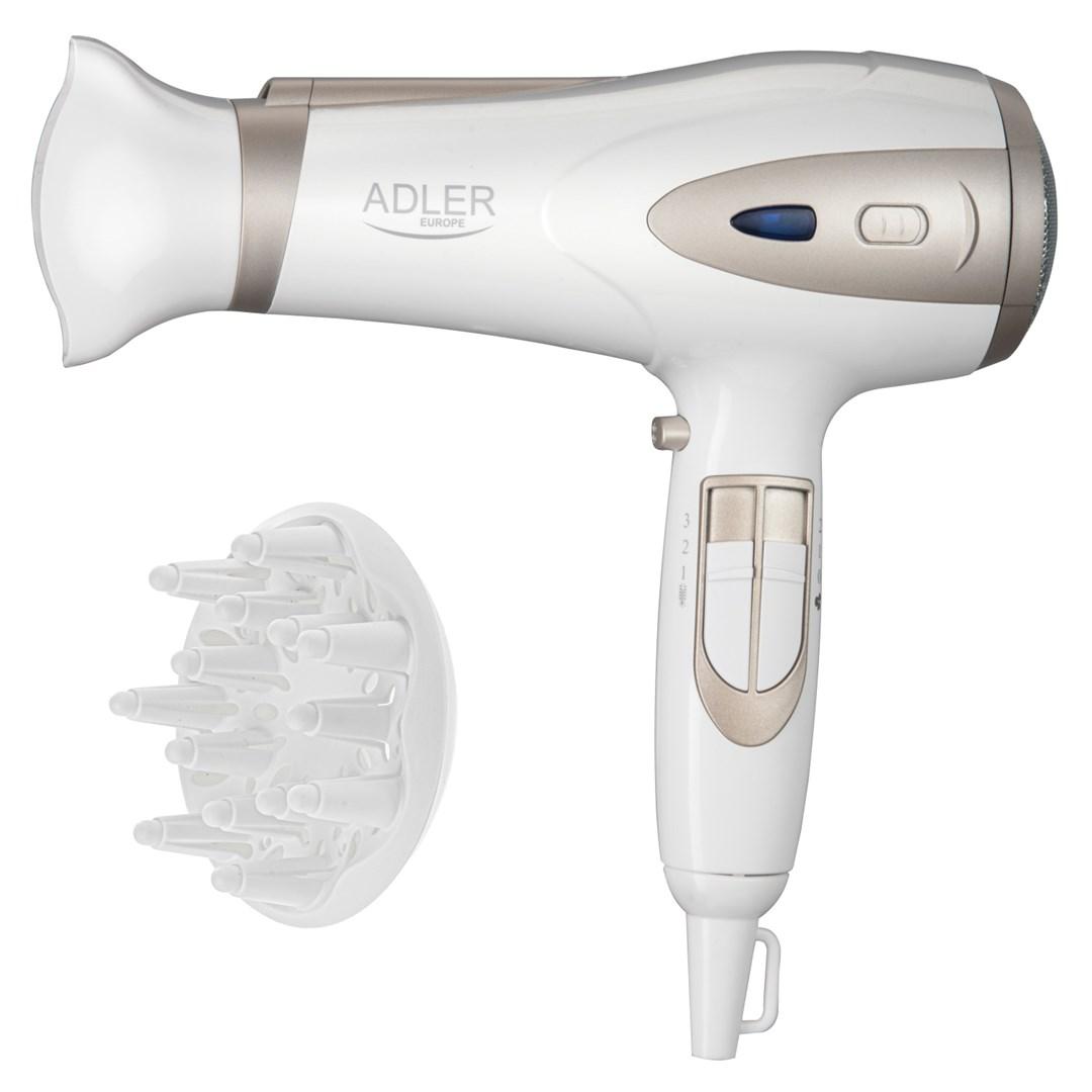 Hårtørrer Adler AD 2248WC – hvid/champagne, 2400 W