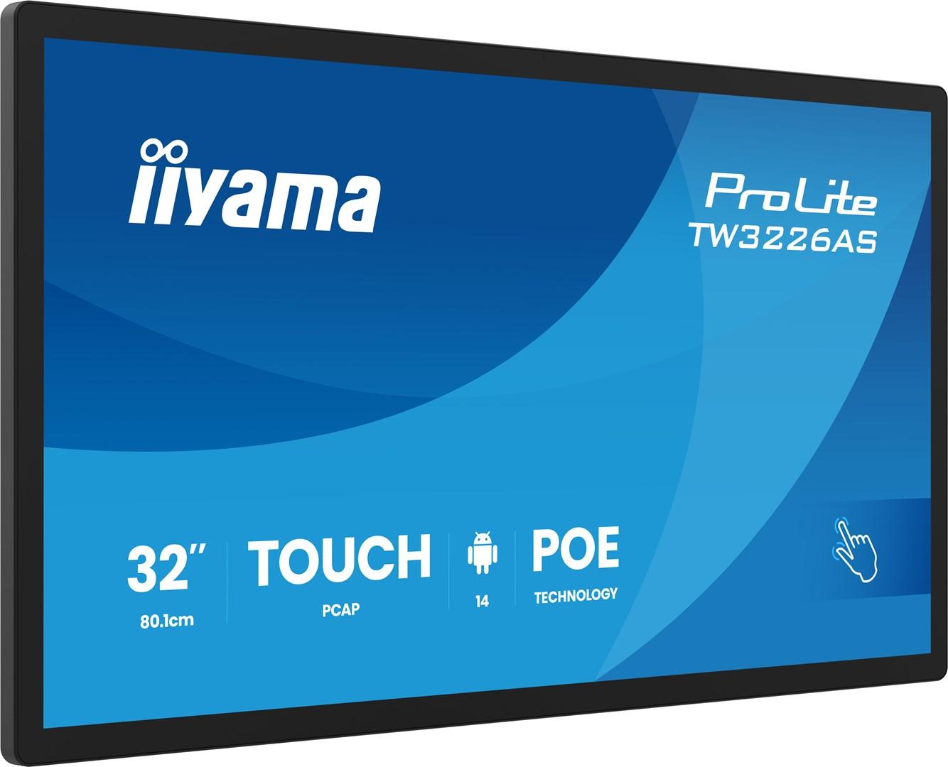 Touchskærm 32" iiyama ProLite TW3226AS-B3P - Full HD, LED, Android 14 billede