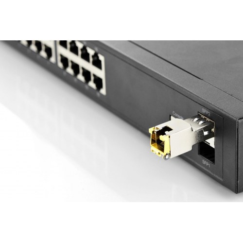 SFP transceiver 10G RJ45 - DIGITUS Mini GBIC kobbermodul