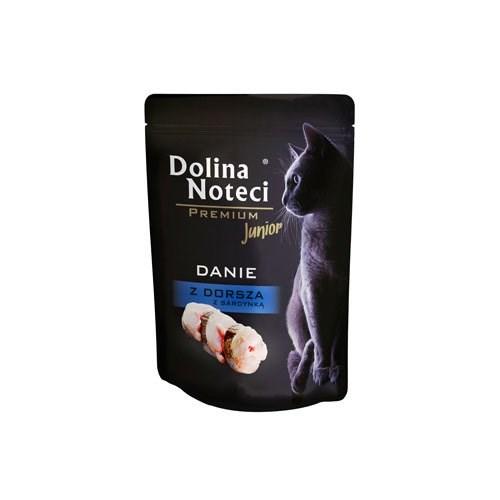 Vådfoder til kattekillinger – Dolina Noteci Premium torsk og sardiner 85 g