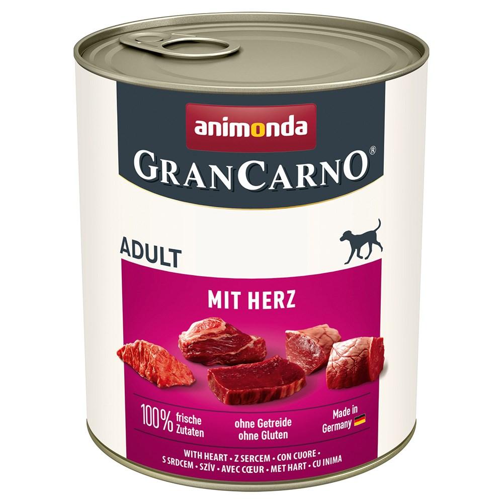 Hundefoder vådfoder animonda GranCarno Adult med hjerte – 800 g