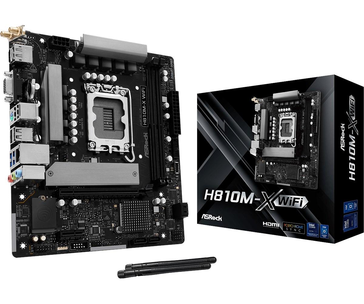 ASRock H810M-X WiFi 1851 mATX HDMI/DP DDR5