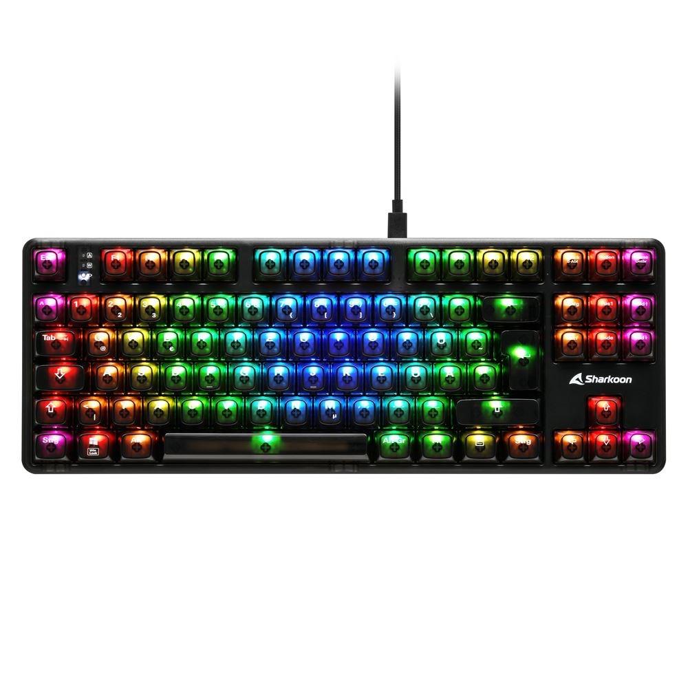 Gaming tastatur Sharkoon SGK70W – USB/QWERTZ tysk, sort