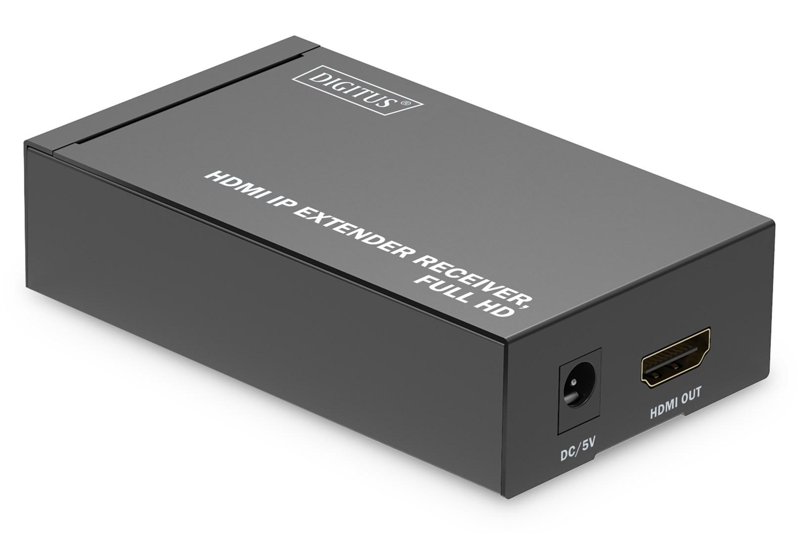 HDMI extender over IP - DIGITUS modtager, Full HD billede